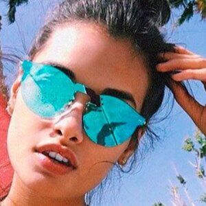 Mirror Shield Keyhole Sunglasses